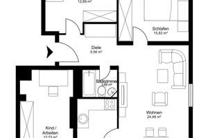 4-Zimmer-Wohnung – ideal zur Eigennutzung oder als Kapitalanlage (WG-Potenzial, bis ca. 5,5%) – Die vollständige Adresse der Immobilie erhältst du vom Anbieter., 80804 Am Luitpoldpark, München – Vorschaubild 12