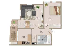 ***DRESDEN-LÖBTAU***: Moderner Grundriss mit großem Balkon, ideal für Kapitalanleger! – Die vollständige Adresse der Immobilie erhältst du vom Anbieter., 1159 Löbtau-Nord, Dresden – Vorschaubild 6