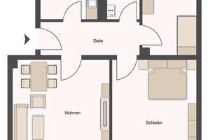Großzügige 3-Raumwohnung mit Balkon | HP | Bad mit Fenster & Wanne | Küche mit Fenster | PKW-SP – Körnerstraße 5, 1809 Heidenau – Vorschaubild 2