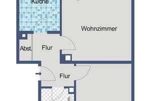 2-Zimmer-Wohnung mit Balkon und Keller in Kassel - Waldau – Liegnitzer Straße 23, 34123 Waldau, Kassel – Vorschaubild 8