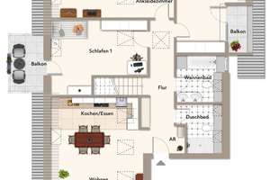 Penthouse Erstbezug, Galerieblick und Dachterrasse! – Die vollständige Adresse der Immobilie erhältst du vom Anbieter., 14193 Schmargendorf, Berlin – Vorschaubild 7