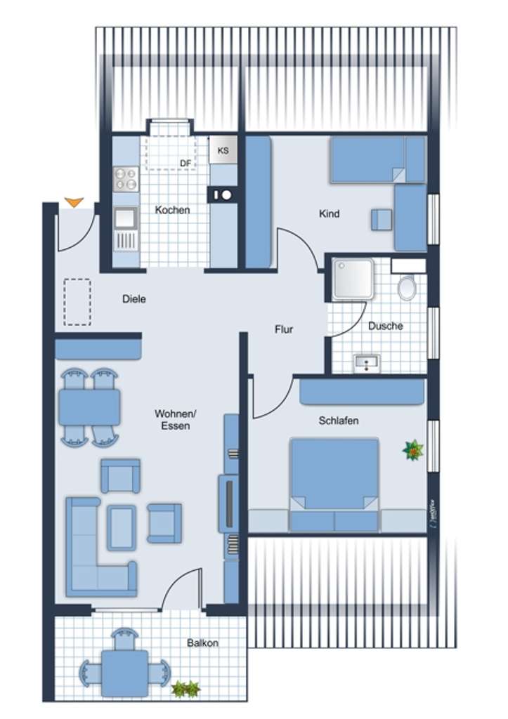 Immobilie in Eppingen - Beliebte Lage in Eppingen: 3 ZKB mit Balkon und Garage! - Bild 4