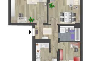 3-Raum-Dachgeschosswohnung mit Badewanne – Zietenstr. 63, 9130 Sonnenberg, Chemnitz – Vorschaubild 8