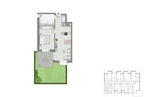 Gartenwohnung in Gersthofen - 2-Zimmer-Westwohnung im Betreuten Wohnen – Die vollständige Adresse der Immobilie erhältst du vom Anbieter., 86368 Gersthofen – Vorschaubild 6