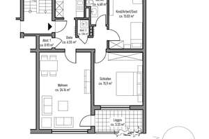 Helle 3-Zimmer-Wohnung in Stuttgart-Fasanenhof mit sonnigem Westbalkon, provisionsfrei – Die vollständige Adresse der Immobilie erhältst du vom Anbieter., 70565 Fasanenhof, Stuttgart – Vorschaubild 7