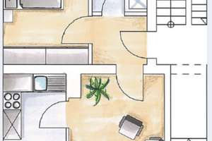 Stilvoll renovierte 2-Zimmer-Wohnung mit Tageslichtbad und Hofausrichtung – Lutherstraße 5, 39112 Sudenburg, Magdeburg – Vorschaubild 2