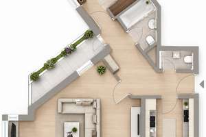 Penthouse-Feeling // Licht // Weite // Lebensqualität – 63069 Lauterborn, Offenbach am Main – Vorschaubild 14