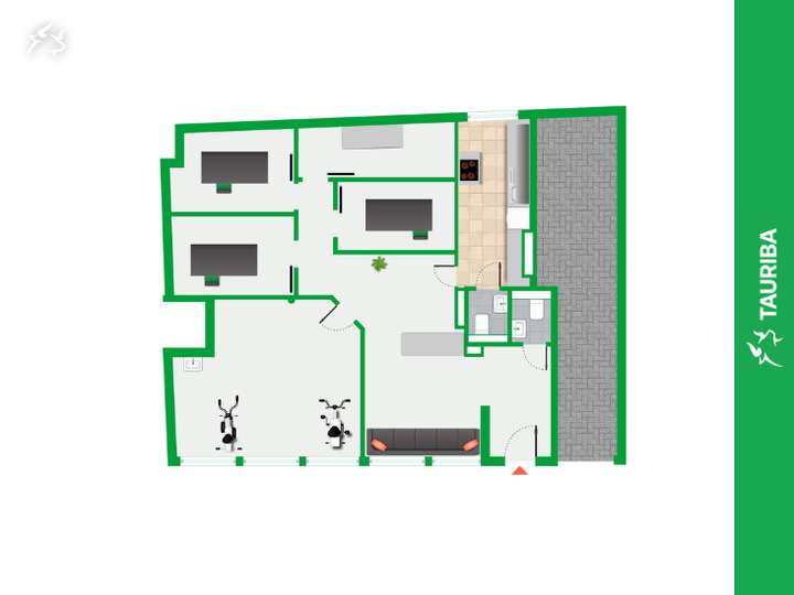 Grundriss Praxis im Erdgeschos