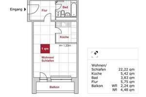 Azubis-und Studenten aufgepasst! Kleine, aber feine Singlewohnung – Prohliser Allee 27, 1239 Prohlis-Süd, Dresden – Vorschaubild 1