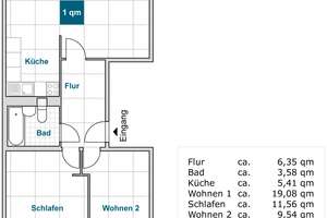 Da kommt man gern Heim. günstige 3-Zimmer-Wohnung – Birkwitzer Weg 17, 1257 Leuben (Stadtteil), Dresden – Vorschaubild 2