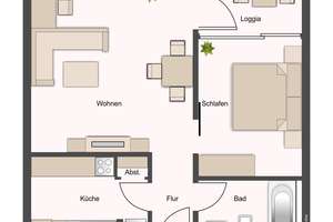 Vermietete 2-Zimmer-Wohnung mit Potenzial – Die vollständige Adresse der Immobilie erhältst du vom Anbieter., 1307 Johannstadt-Süd, Dresden – Vorschaubild 2