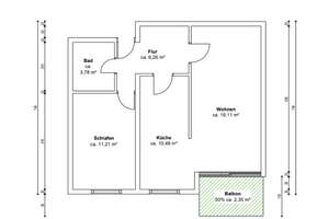 Solide Investition: Vermietete 2-Zimmer-Wohnung mit Balkon – Die vollständige Adresse der Immobilie erhältst du vom Anbieter., 13158 Wilhelmsruh, Berlin – Vorschaubild 6