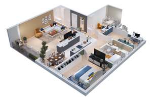 Kapitalanlage gesucht? Solide vermietete 4-Zimmer-Wohnung mit Loggia, Stellplatz und TG-Stellplatz – Die vollständige Adresse der Immobilie erhältst du vom Anbieter., 53123 Duisdorf, Bonn – Vorschaubild 50