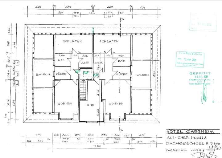 Grundriss Dachgeschoss