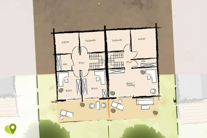 beispielhafter Grundriss, KG