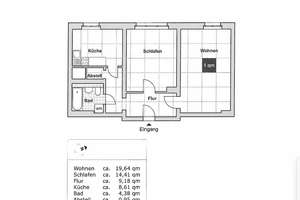 Eine 2 Raumwohnung - ohne Balkon- aber in top Lage! – Müller-Berset-Str. 31, 1309 Striesen-Süd, Dresden – Vorschaubild 2