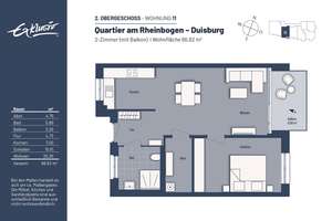 Zentraler geht es nicht!!! Moderne Neubau-Eigentumswohnung – Swakopmunder Straße 50, 47249 Buchholz, Duisburg – Vorschaubild 7