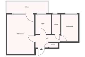 Kapitalanlage oder Eigenheim, 2-Zimmer-Wohnung mit Balkon in Sulingen zu verkaufen – Die vollständige Adresse der Immobilie erhältst du vom Anbieter., 27232 Sulingen – Vorschaubild 8