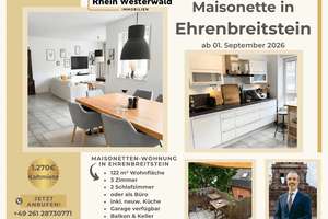 Wohnen unter der Festung: 122-m²-Maisonette mit Süd-Balkon, Einbauküche & Garage im Haus