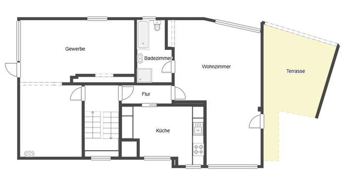 Grundriss Vorderhaus EG