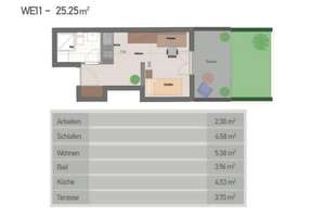 Gut geschnittenes 1-Zimmer-Apartment mit Privatgarten & Terasse in München-Pasing  – Die vollständige Adresse der Immobilie erhältst du vom Anbieter., 81241 Pasing, München – Vorschaubild 8