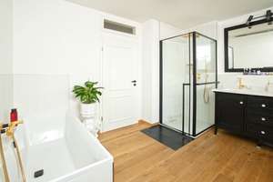 Hochwertig sanierte 3-Zimmer-Designwohnung mit Kamin und Süd-Ost-Balkon in Düsseldorf-Düsseltal – Die vollständige Adresse der Immobilie erhältst du vom Anbieter., 40239 Düsseltal, Düsseldorf – Vorschaubild 11