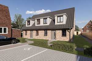 Top-Preis! Neubau-Energieeffizienzhaus! KfW 40-Doppelhaushälfte in Garding – Garding, Nordfriesland (Kreis), 25836 Nordfriesland (Kreis) – Vorschaubild 2