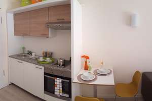 Studentenapartment "Studio" mit 2 TG-Stellplätzen im Uni Apart Neu-Ulm | WohnCampus am Glacis-Park – Memminger Str. 37, 89231 Neu-Ulm – Vorschaubild 3