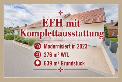 Toskana-Feeling in Niederbayern - Großzügiges Einfamilienhaus - Hochwertig saniert & modernisiert!