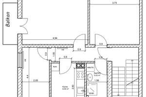 Moderne 3-Zimmer-Wohnung mit Balkon & Einbauküche – Benzstraße 29/1, 70327 Benzviertel, Stuttgart – Vorschaubild 9