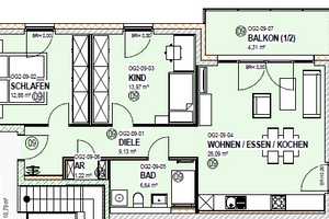 Neubau - Wohnen zwischen Stadt und Wald: Exklusive 3-Zimmer-Wohnung mit Einbauküche in Rheinau – Distelsand 4, 68219 Mannheim – Vorschaubild 4
