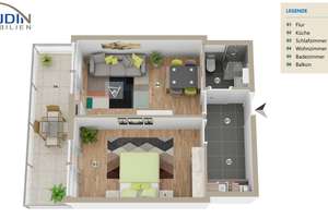 Leerstehende 2-Zimmer-Wohnung mit Balkon im Stühlinger. – 79106 Alt-Stühlinger, Freiburg im Breisgau – Vorschaubild 11