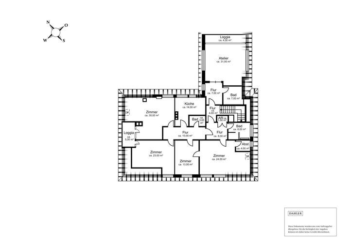 Grundriss Obergeschoss