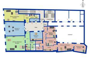 Vermietete 8-Zimmer-Wohnung  in Bestlage - Augsburg Maximilianstraße – Die vollständige Adresse der Immobilie erhältst du vom Anbieter., 86150 Lechviertel, östl. Ulrichsviertel, Augsburg – Vorschaubild 15