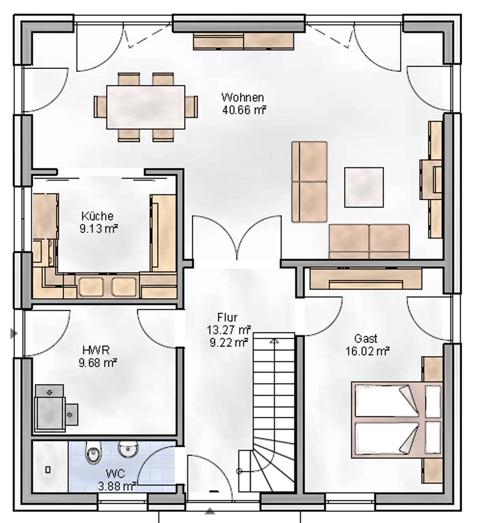 Immobilie in Weyhausen - ***Eine großzügige Stadtvilla mit ca 170 qm Wohnfläche***" - Bild 2