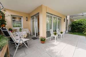 Barrierearme 2-Zimmer-Wohnung mit Terrasse, Garten & TG-Stellplatz