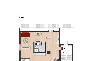 Wohnung im Dachgeschoss mit Einbauküche // DG Links – Saarstr. 12, 38440 Hohenstein, Wolfsburg – Vorschaubild 7