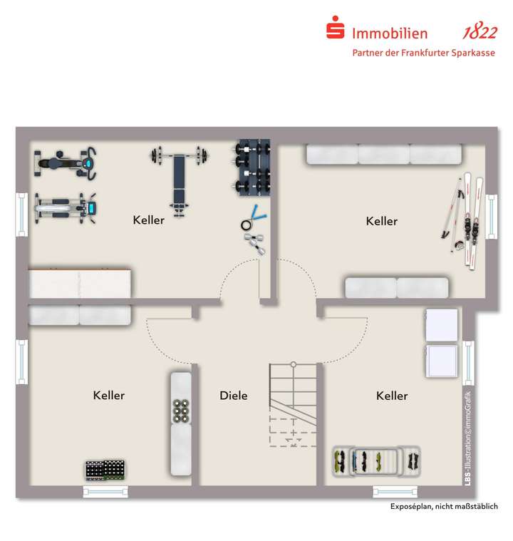 Grundriss 1. Untergeschoss