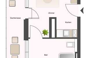 Exklusiv für Studierende: Möbliertes Apartment mit eigener Dachterrasse in Top-Studentenwohnheim – Frankfurt am Main – Vorschaubild 12