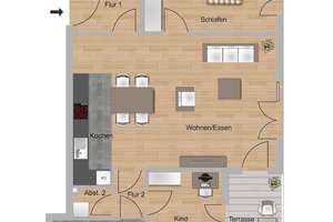 FairMieten/Mittelstandsprogramm: Neubau Riedbogen - Bergen-Enkheim - barrierefrei - Typ 3-O1 – Auf der Sandkaute 41, 60388 Bergen-Enkheim, Frankfurt am Main – Vorschaubild 4