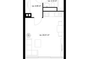 Vermietete 1-Zimmer-Wohnung – Kapitalanlage in Hamburg-Osdorf – Die vollständige Adresse der Immobilie erhältst du vom Anbieter., 22609 Osdorf, Hamburg – Vorschaubild 9