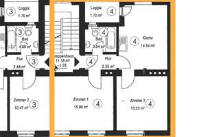 Schöne ruhig gelegene 2-Zimmer Wohnung mit Einbauküche – Schönforststraße 13, 52078 Forst, Aachen – Vorschaubild 1