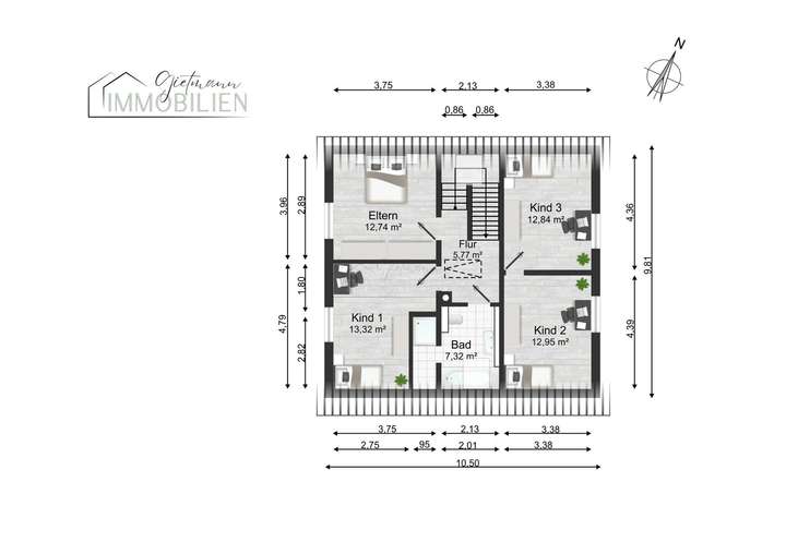 Grundriss Obergeschoss