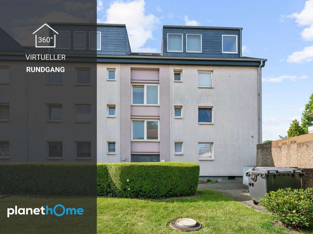 Gut geschnittene 3-Zimmer-Wohnung mit Balkon in gepflegter Wohnanlage in Düsseldorf-Unterrath
