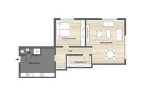 Erfrischend anders: Stilvolle 2-Zi.-Souterrain-Wohnung mit Garten & Natur vor der Tür! – Die vollständige Adresse der Immobilie erhältst du vom Anbieter., 55130 Laubenheim, Mainz – Vorschaubild 2