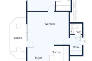 Modernisierte 2-Zimmer-Wohnung mit großer Loggia in Rahm-West. – Die vollständige Adresse der Immobilie erhältst du vom Anbieter., 47269 Rahm, Duisburg – Vorschaubild 6