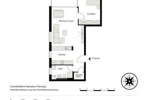 Tolle 2-Zimmer-Wohnung mit Wasserblick – Rheinallee 62, 55118 Neustadt, Mainz – Vorschaubild 8