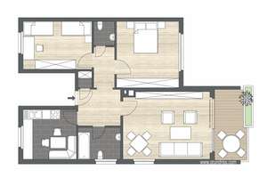 Kapitalanlage: 3-Zimmer-ETW mit Balkon und Garage. – Die vollständige Adresse der Immobilie erhältst du vom Anbieter., 42719 Wald, Solingen – Vorschaubild 3
