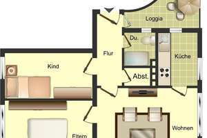3-Zimmer-Wohnung in Duisburg Wanheimerort – Sebastianstraße 14, 47055 Wanheimerort, Duisburg – Vorschaubild 3