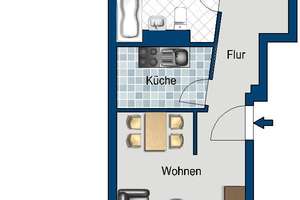 Moderne 2 Zimmer Wohnung mit Wintergarten